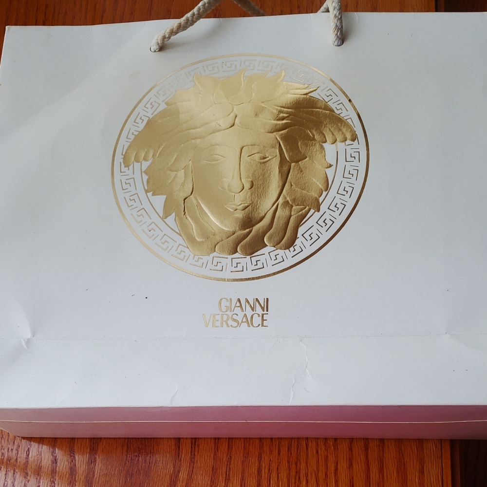 Vintage GIANNI VERSACE MEDUSA shopping bag 🛍 White